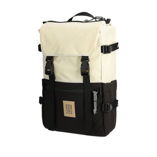 Mochila Blanca y Negra Topo Designs Rover Pack Classic Bone White Black 