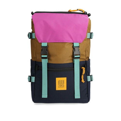 Mochila Marrn, Azul y Rosa Topo Designs Rover Pack Classic Dark Khaki Navy 