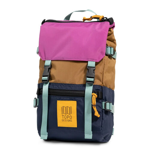 Mochila Marrn, Azul y Rosa Topo Designs Rover Pack Mini Dark Khaki Navy 