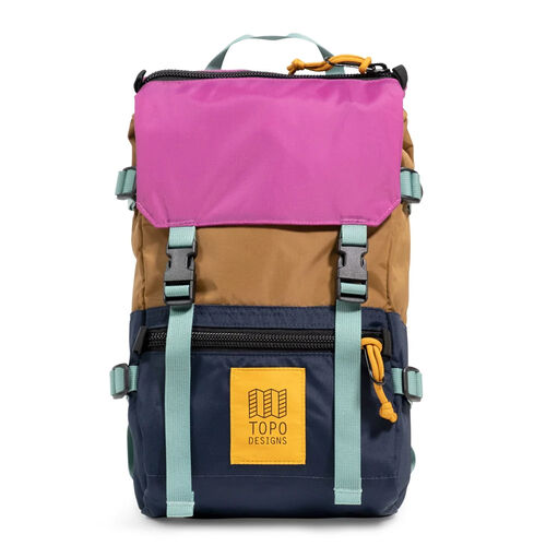 Mochila Marrn, Azul y Rosa Topo Designs Rover Pack Mini Dark Khaki Navy 