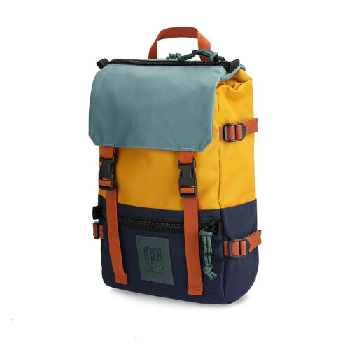 Mochila Azul y Amarillo Topo Designs Rover Pack Mini Navy Mustard