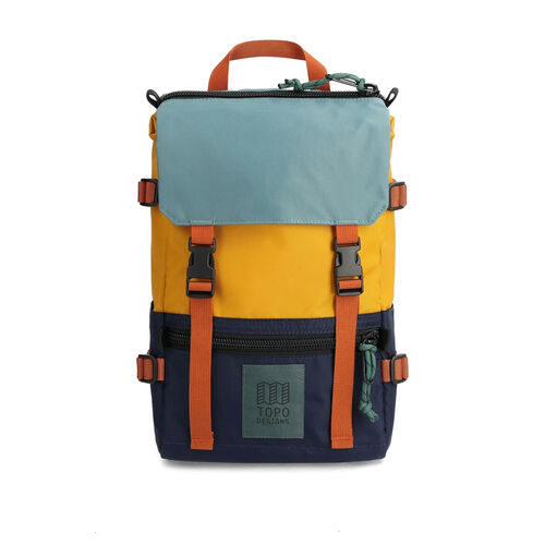 Mochila Azul y Amarillo Topo Designs Rover Pack Mini Navy Mustard