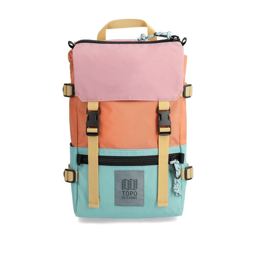 Mochila Rosa y Verde Topo Designs Rover Pack Mini Rose Geode Green 