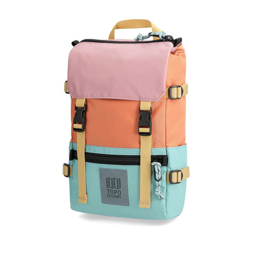 Mochila Rosa y Verde Topo Designs Rover Pack Mini Rose Geode Green 