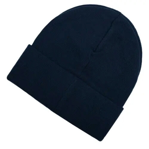 Gorro Azul New Balance Linear Knit Cuffed Beanie Navy 