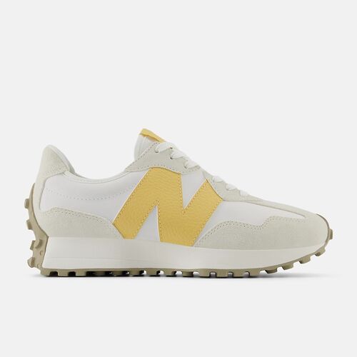 Zapatillas Blancas y Amarillas New Balance 327 Sea Salt con Sand Dune 36