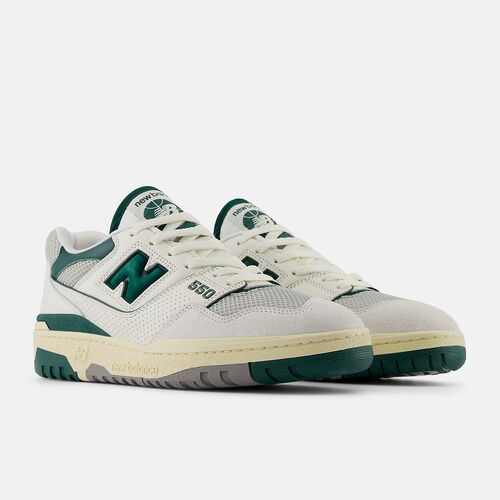 Zapatillas Blanco, Gris y Verde New Balance 550 Sea Salt con Marsh Green 41.5