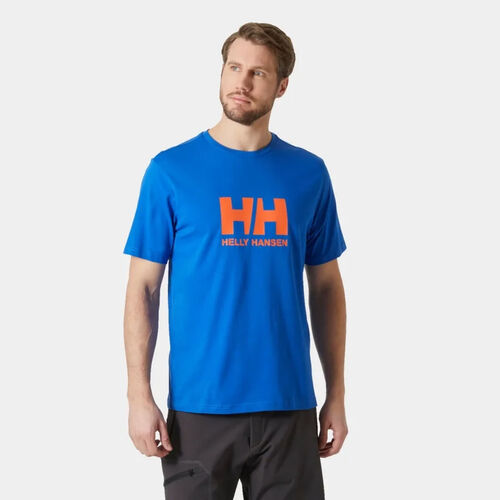 Camiseta Azul Helly Hansen HH Logo 2.0 Cobalt Naranja  S