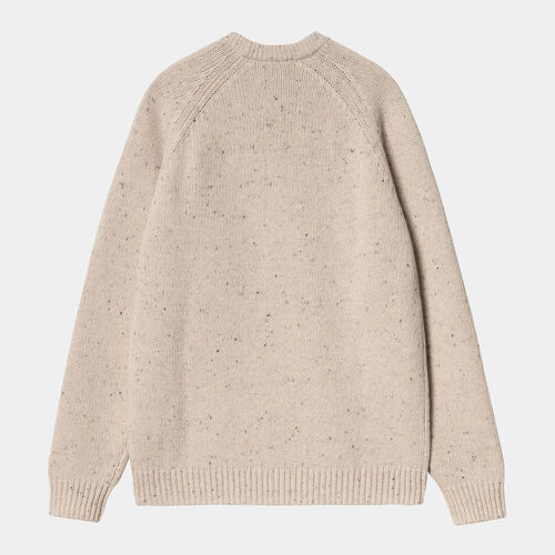 Jersey Beige Carhartt Anglistic Sweater Speckled Moonbeam M