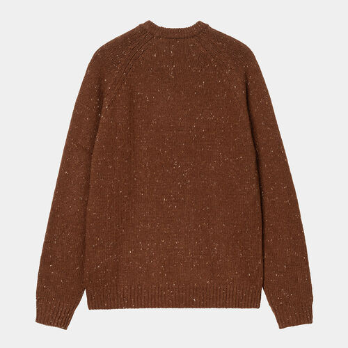 Jersey Marrón Carhartt Anglistic Sweater Speckled Offroad S