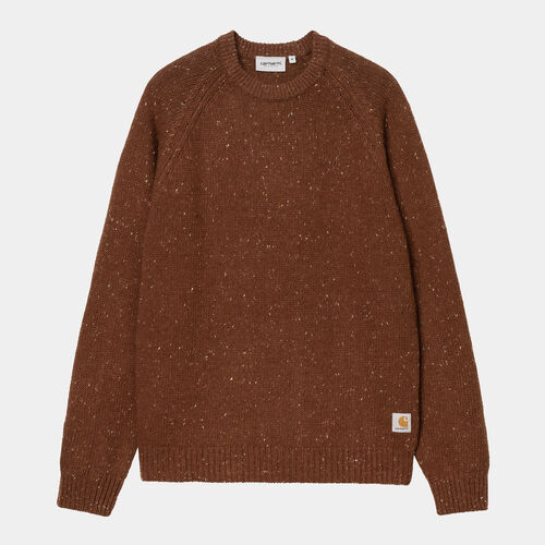 Jersey Marrón Carhartt Anglistic Sweater Speckled Offroad S