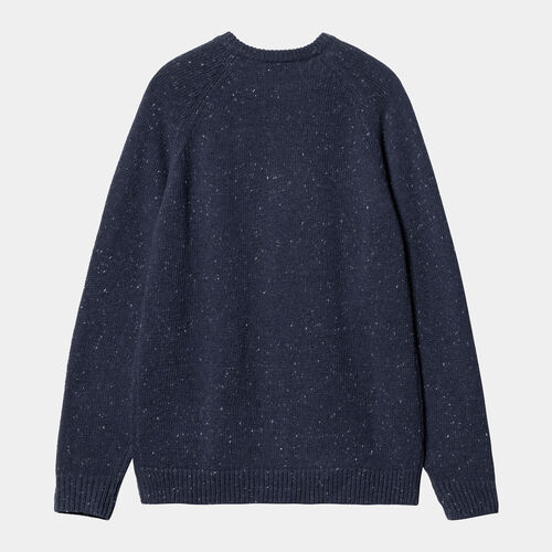 Jersey Azul Carhartt Anglistic Sweater Speckled Air Force Blue S