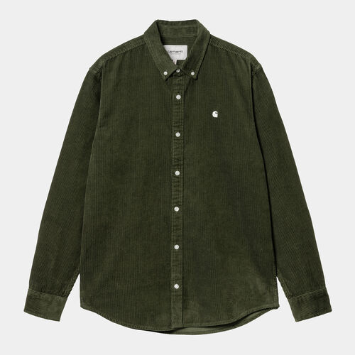 Camisa de pana Verde Carhartt Madison Cord Shirt Tarragon  S