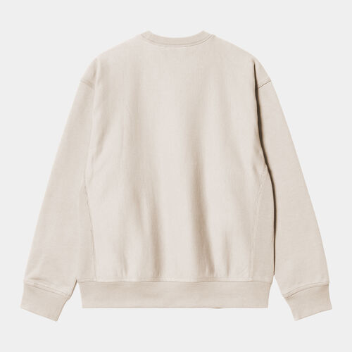 Sudadera Carhartt Beige American Script Sweatshirt Moonbeam M