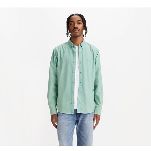 Camisa Verde Levis Authentic Robson Aquifer Garment Dye - Verde S