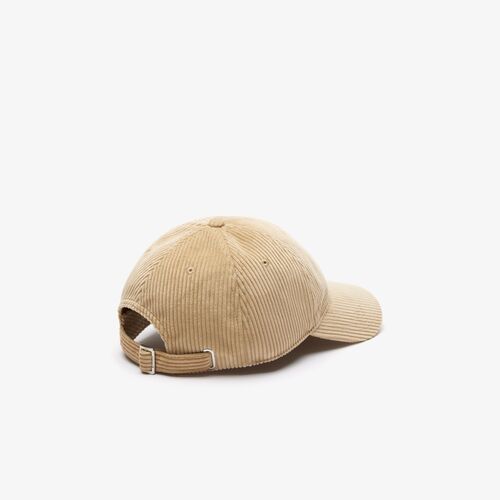 Gorra de Pana Beige Lacoste Ajustable 