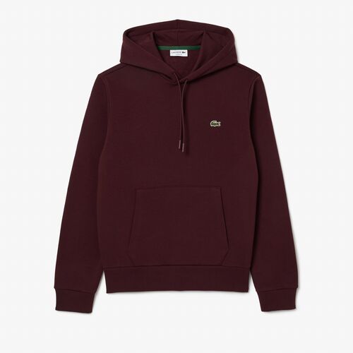 Sudadera con Capucha Granate Lacoste Burdeos S