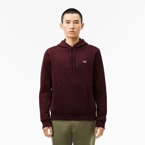 Sudadera con Capucha Granate Lacoste Burdeos S