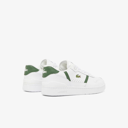 Zapatillas Blancas y Verdes Lacoste T-Clip Set Hombre White Dark Green  40