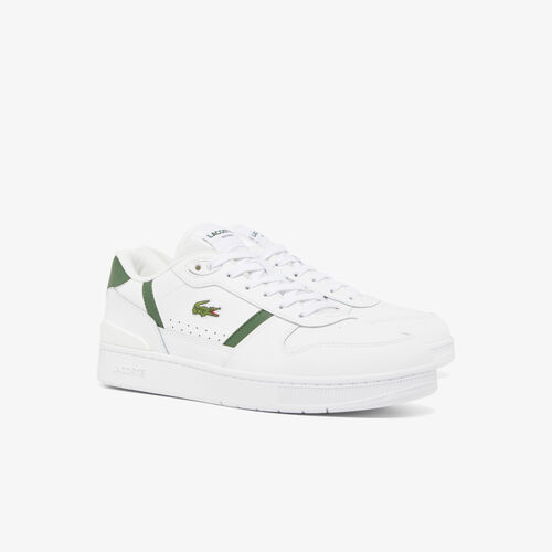 Zapatillas Blancas y Verdes Lacoste T-Clip Set Hombre White Dark Green  40