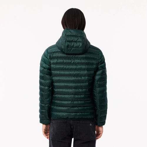 Cazadora Plumífero Verde Lacoste Blouson Impermeable son Capucha Sinople VERDE S