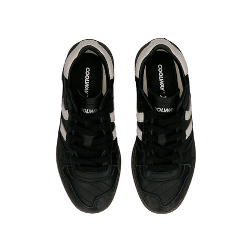 Zapatillas Negras Coolway Goal Black Leather 40