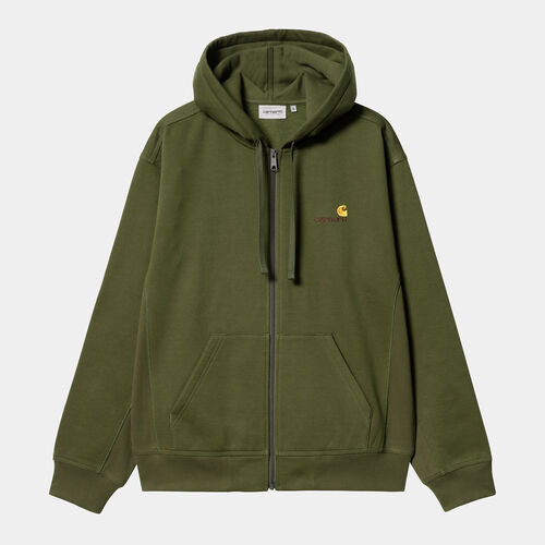 Chaqueta Verde Carhartt Hooded American Script Jacket Tarragon M