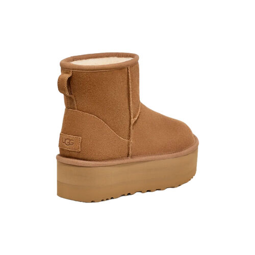 Botas Marrones Plataforma UGG Classic Mini Platform Chestnut 36