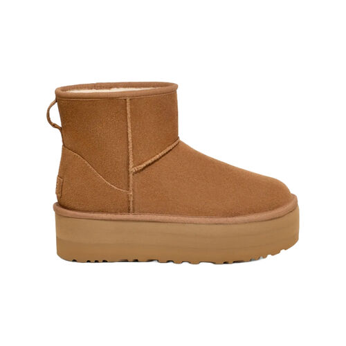 Botas Marrones Plataforma UGG Classic Mini Platform Chestnut 36