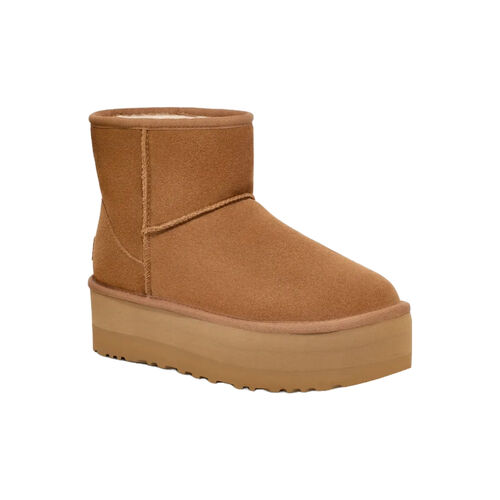 Botas Marrones Plataforma UGG Classic Mini Platform Chestnut 36