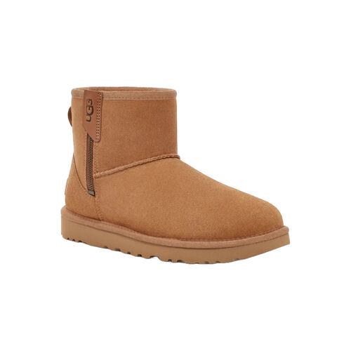 Botas Marrones con Cremallera UGG Classic Mini Bailey Chestnut 36