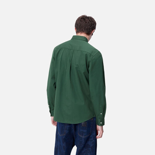 Camisa Verde Carhartt Madison Shirt Sycamore Tree/Wax S