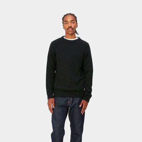 Jersey Negro Carhartt Anglistic Sweater Speckled Black S