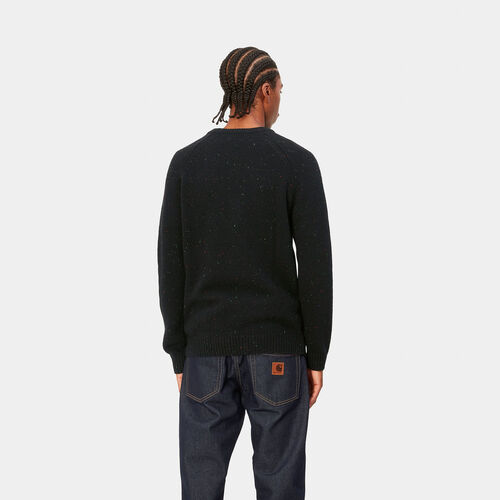 Jersey Negro Carhartt Anglistic Sweater Speckled Black S