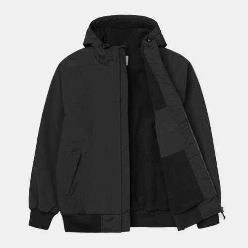 Cazadora Negra Carhartt Hooded Sail Jacket Black/White S