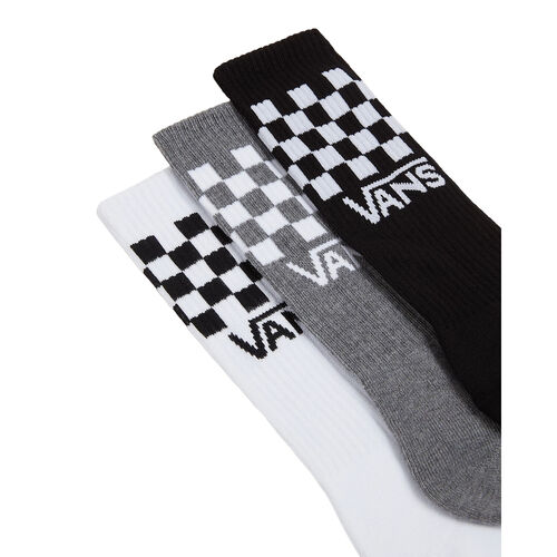 Pack 3 Calcetines Altos Negro, Blanco, Gris Vans Classic Check 38.5/42