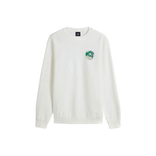 Sudadera Blanca Vans Cyrcle Crew Marshmallow S