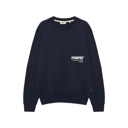 Sudadera Azul Pompeii Navy Crew Neck S