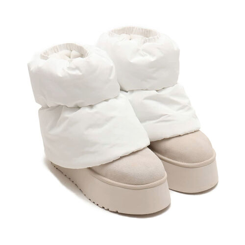 Botas Beige UGG Classic Mini Dipper Puffer White Ceramic 36