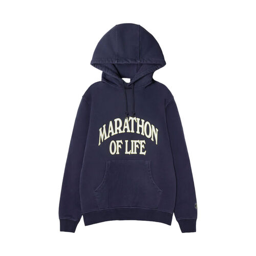 Sudadera Azul Pompeii Marathon Regular Navy Hoodie S