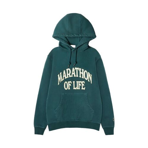 Sudadera Verde Pompeii Marathon Regular Emerald Hoodie S