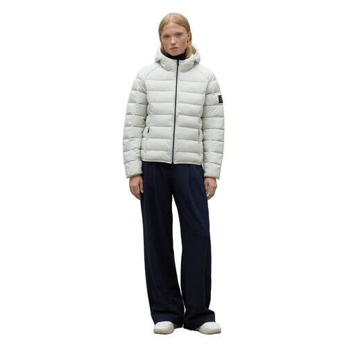 Cazadora Blanca Mujer Ecoalf Aspen Jacket Woman Ash S