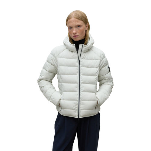 Cazadora Blanca Mujer Ecoalf Aspen Jacket Woman Ash S