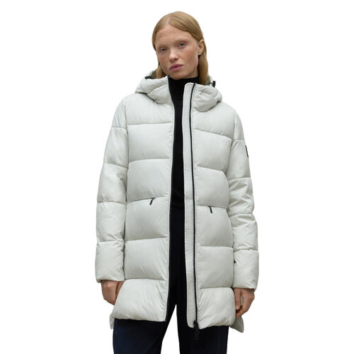 Cazadora Blanca Mujer Ecoalf Marangu Jacket Woman Ash XS