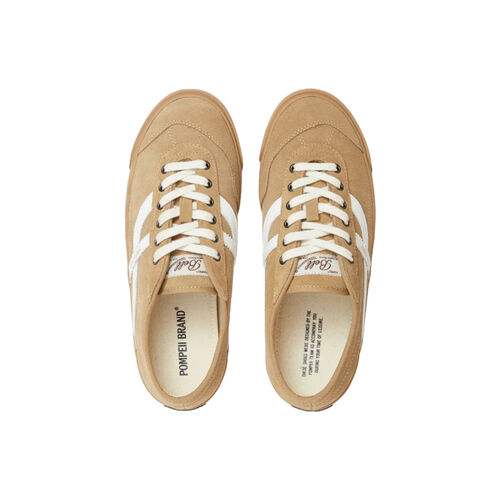 Zapatillas Beige Pompeii Bell Suede Moss Caramel 40