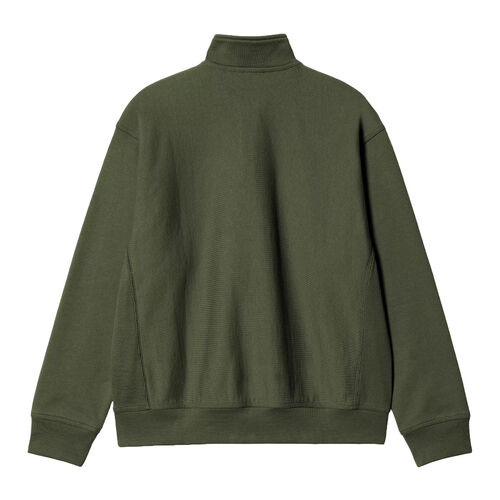 Sudadera Verde Carhartt Media Cremallera Half Zip American Script Sweatshirt Tarragon L