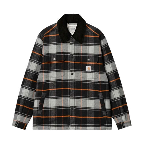 Camisa de Cuadros Carhartt Baris Shirt Jac Check Grey GRIS S