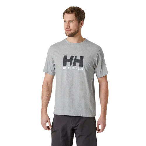 Camiseta Gris Helly Hansen HH Logo Hoodie Grey Melang  S