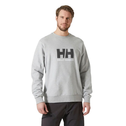 Sudadera Gris Helly Hansen HH Logo Crew Sweat Grey Melang S