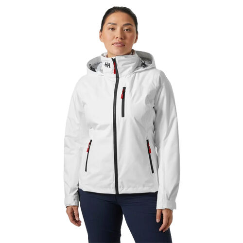 Chaqueta Blanca Mujer Helly Hansen Crew Hoodied Midlayer Sailing Jacket 2.0 White XS